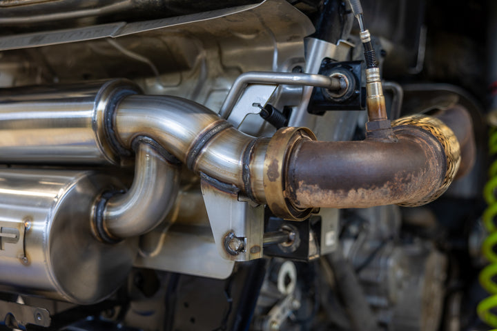 MBRP 2024-Up Polaris RZR XP 1000 Slip-on Stacked Dual-out Active Performance Exhaust AT-9536AS
