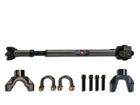 Adams Driveshaft Extreme Duty Series Front 1350 Half Round CV Driveshaft with Solid U-Joint — 1984–2001 Jeep XJ Cherokee | ASDXJ-1350CVF-S