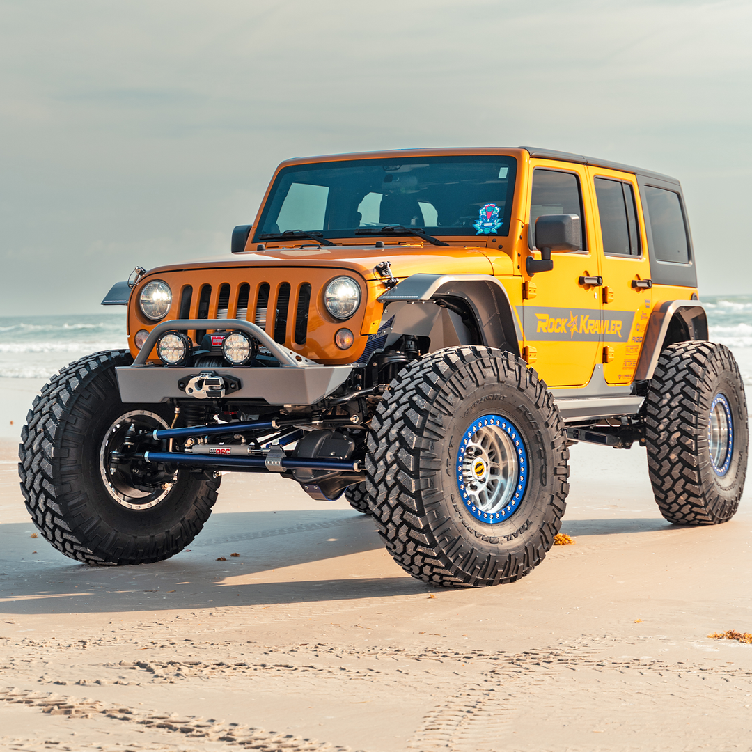 Savvy Front Bumper with Hoop (Aluminum Krawler Lite) - 2007-2018 Jeep JK/JKU