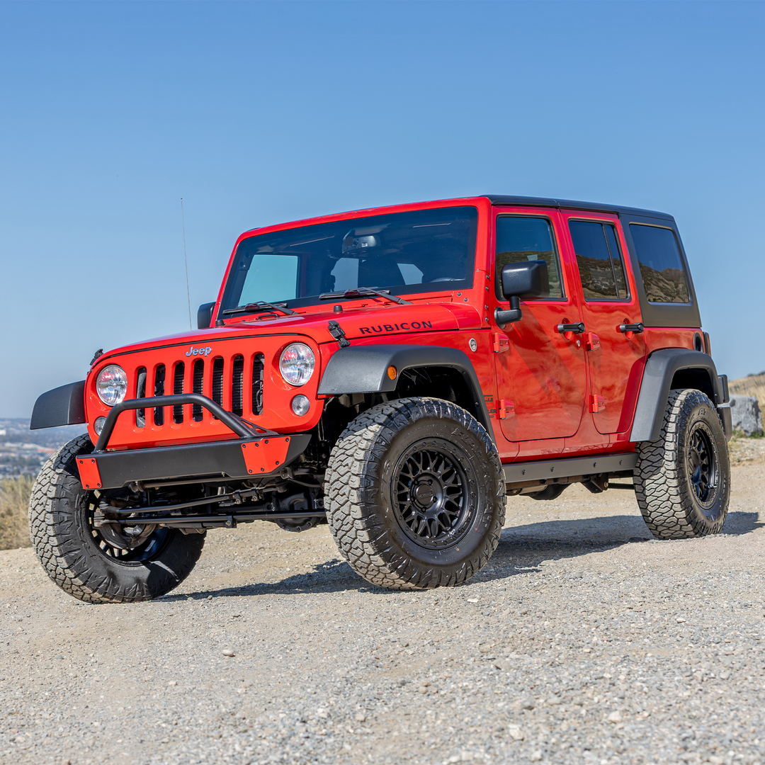 Savvy Front Bumper with Hoop (Aluminum Surf & Turf Winchless Skin) - 2007-2026 Jeep JK/JKU/JL/JLU/JT