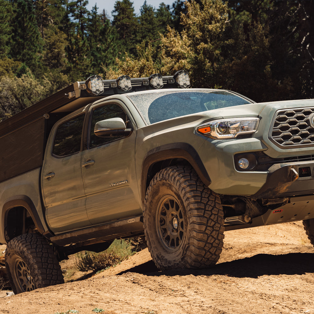 Tacoma Rock Sliders Passenger Side Sub Part For 05-23 Toyota Tacoma Black Powdercoat Steel Rock Slide Engineering BD-SL-100-TACOP