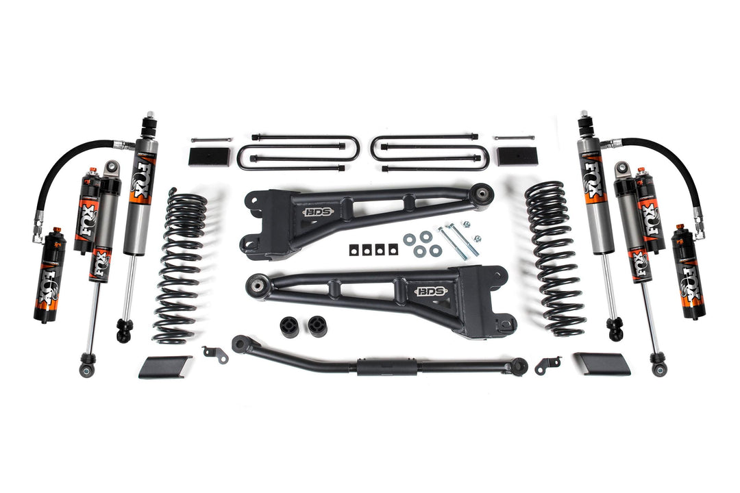 2.5 Inch Lift Kit w/ Radius Arm Ford F450 Super Duty 23-24 w/ Fox Performance Elite Shocks BDS1306FPE