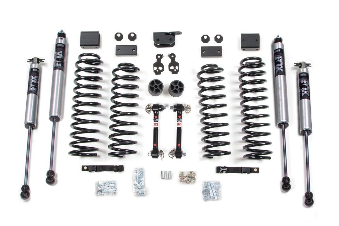 3 Inch Lift Kit Jeep Wrangler JK 07-11 2-Door Sway Bar Disconnects Fox 2.0 Performance Shocks BDS1423FS