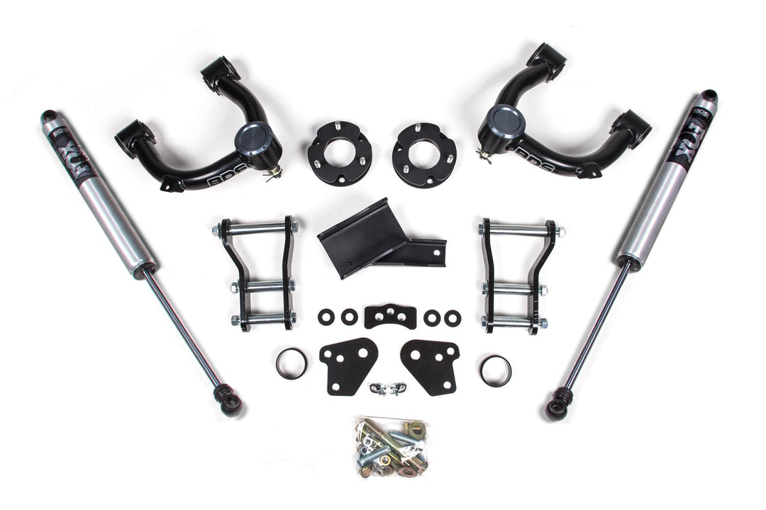 3.5 Inch Lift Kit Ford Ranger 19-23 4WD Cast Aluminum Knuckle Fox 2.0 Performance Shocks BDS1545FS