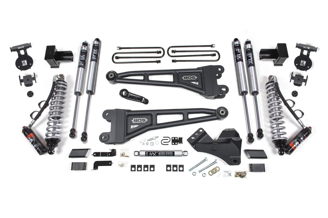 5 Inch Lift Kit w/ Radius Arm FOX 2.5 Performance Elite Coil-Over Conversion Ford F250/F350 Super Duty 20-22 4WD Diesel BDS1551FPE