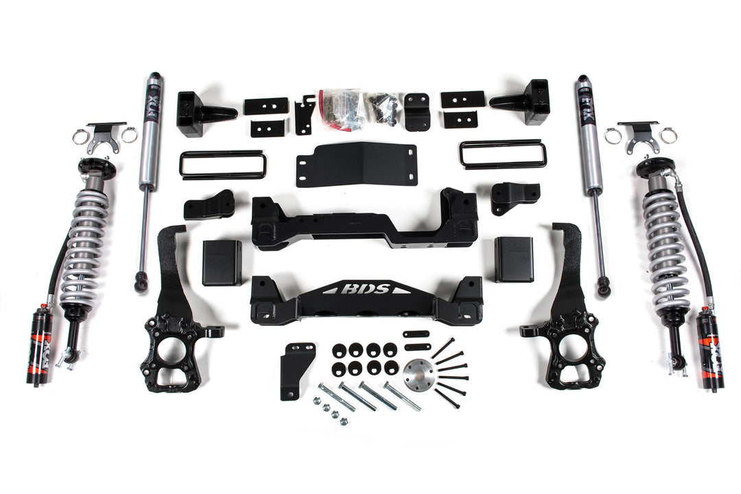 4 Inch Lift Kit FOX 2.5 Performance Elite Coil-Over Ford F150 15-20 4WD BDS1590FPE