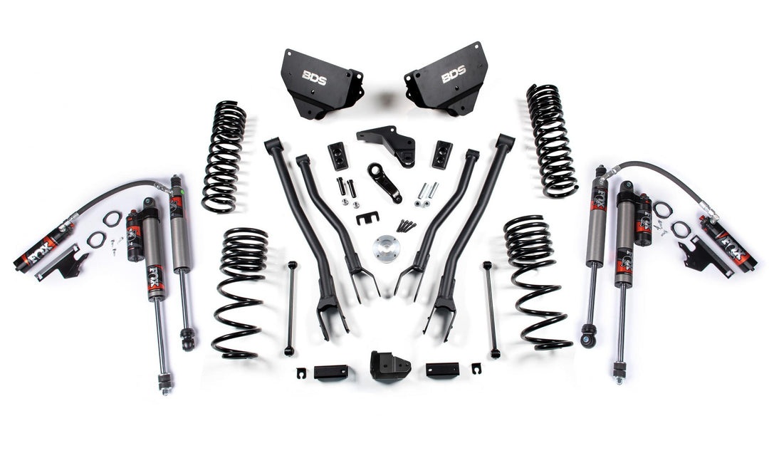 4 Inch Lift Kit w/ 4-Link Ram 2500 14-18 4WD Gas Fox 2.5 Performance Elite Shocks BDS1611FPE