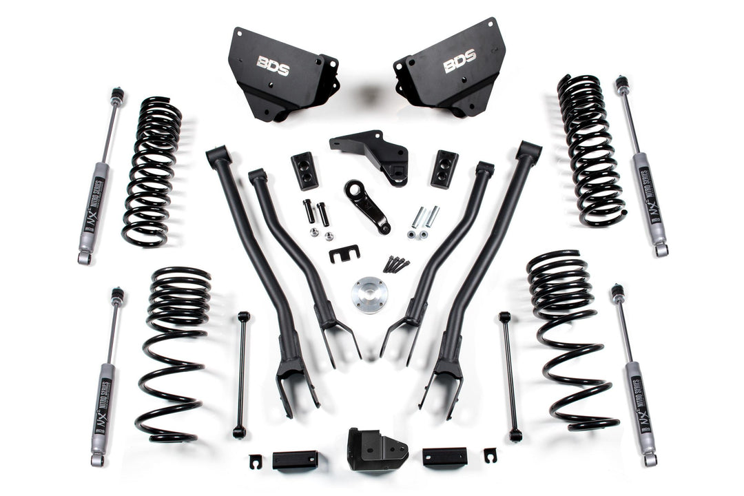 4 Inch Lift Kit w/ 4-Link Ram 2500 14-18 4WD Gas NX2 Nitro Shocks BDS1611H