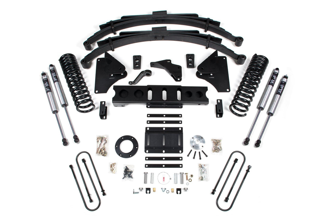 6 Inch Lift Kit Ram 3500 13-18 4WD Diesel Leaf Springs 6 Bolt Fox 2.0 Performance Shocks BDS1617FS