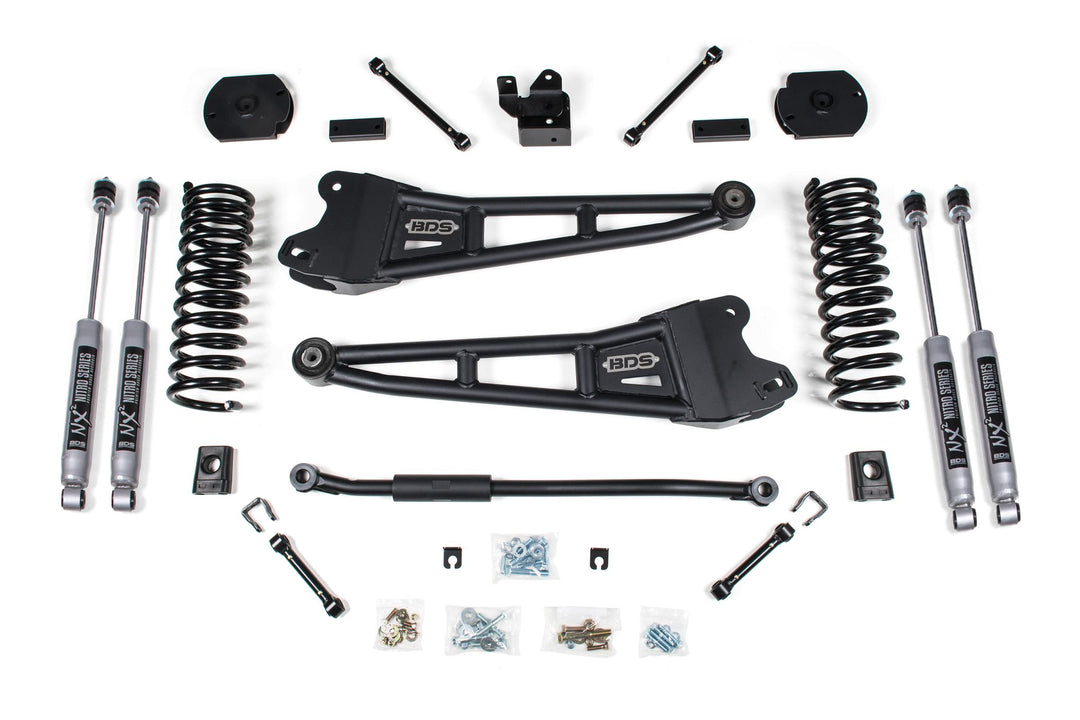 3 Inch Lift Kit w/ Radius Arm Ram 2500 14-18 4WD Diesel Fox 2.0 Performance Shocks BDS1624FS