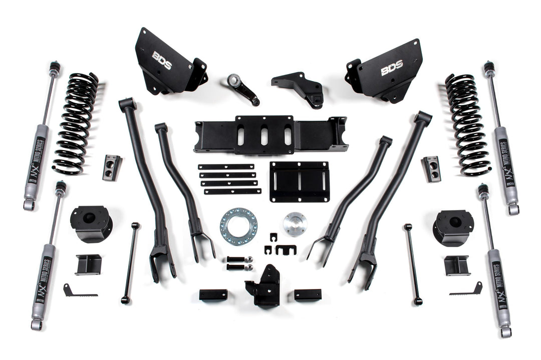 5.5 Inch Lift Kit Ram 2500 w/ Rear Air Ride 14-18 4WD Gas Fox 2.0 Performance Shocks BDS1630FS