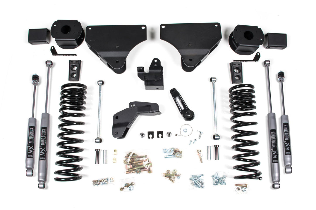 4 Inch Lift Kit Ram 2500 w/ Rear Air Ride 14-18 4WD Diesel Fox 2.0 Performance Shocks BDS1631FS