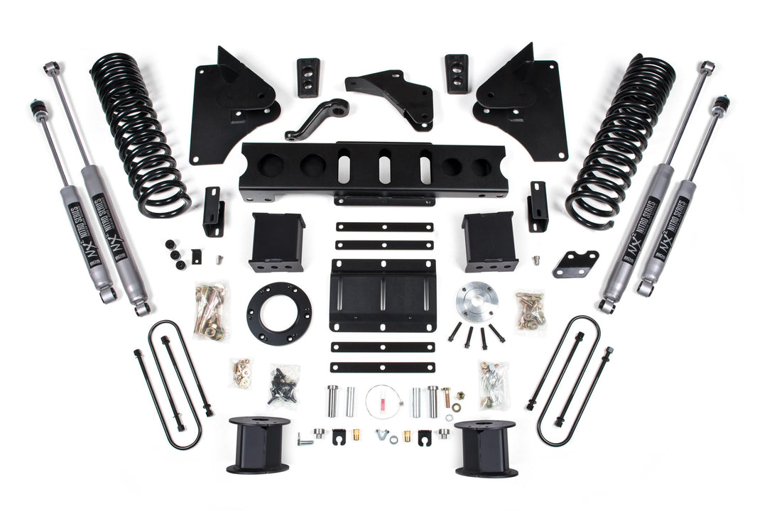 6 Inch Lift Kit Ram 3500 w/ Rear Air Ride 13-18 4WD Diesel 8 Bolt Indexing Ring Fox 2.0 Performance Shocks BDS1649FS