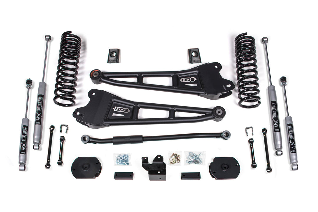 3 Inch Lift Kit w/ Radius Arm Ram 2500 19-24 4WD Diesel Fox 2.0 Performance Shocks BDS1653FS