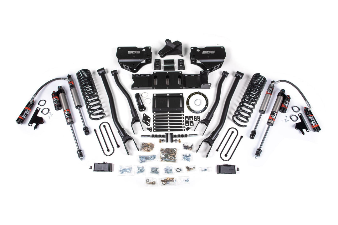 4 Inch Lift Kit w/ 4-Link Ram 3500 19-23 4WD Diesel 6 Bolt Fox 2.0 Performance Shocks BDS1667FS