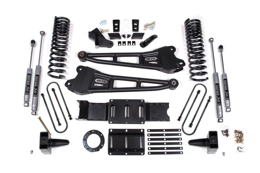 6 Inch Lift Kit w/ Radius Arm Ram 3500 19-24 4WD Diesel Without Factory Rear Overload Leaf 8 Bolt Fox 2.5 Performance Elite Shocks  BDS1684FPE