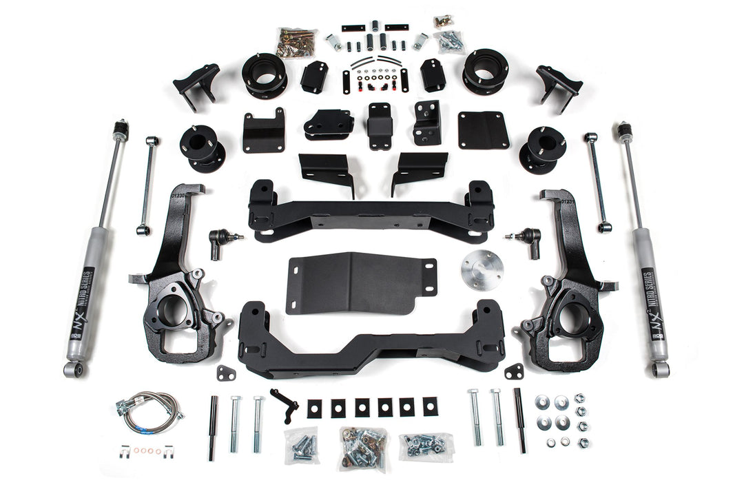 4 Inch Lift Kit Ram 1500 w/ Air Ride 19-24 4WD Large Bore Fox 2.0 Performance Shocks BDS1698FS