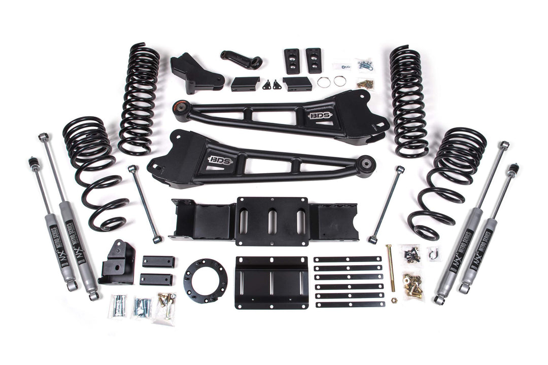 4 Inch Lift Kit w/ Radius Arm Ram 2500 19-24 4WD Gas Fox 2.0 Performance BDS1699FS