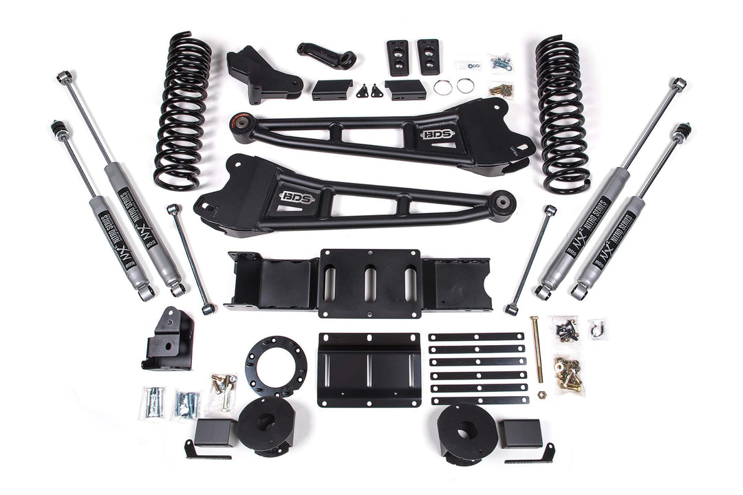 6 Inch Lift Kit w/ Radius Arm Ram 2500 w/ Rear Air Ride 19-24 4WD Diesel NX2 Nitro Shocks BDS1736H