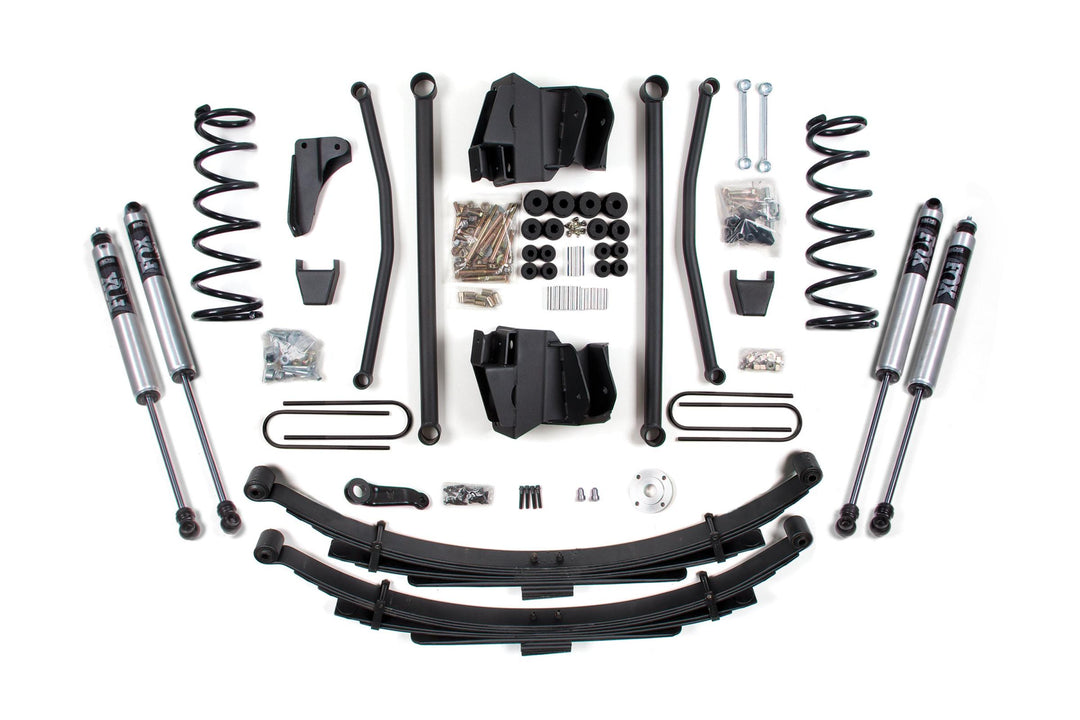 8 Inch Lift Kit Long Arm Dodge Ram 2500/3500 2008 4WD Diesel Manual Leaf Springs 3.5 Inch Axle Fox 2.0 Performance Shocks BDS1749FS
