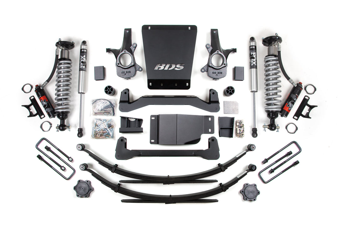 2007-2013 GM 1500 4wd 6 Inch Suspension Lift Kit 5.5 Inch Rear Block/AAL 2.5 PES C/O Front 2.0 IFP PS Rear BDS...