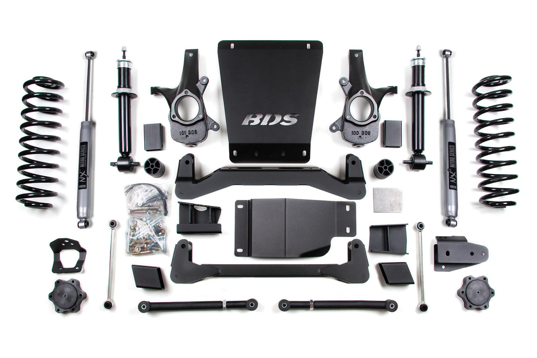 6 Inch Lift Kit Chevy/GMC Avalanche Surburban Tahoe or Yukon 1500 07-14 4WD NX2 Nitro BDS178H