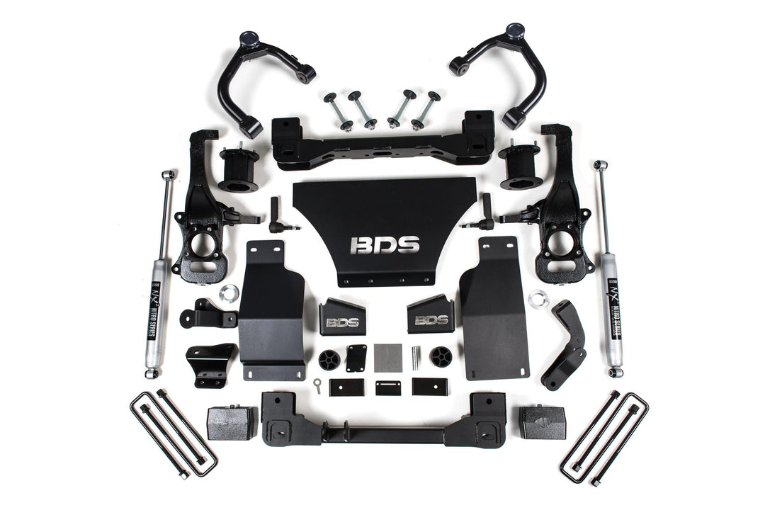 4 Inch Lift Kit Silverado/Sierra 1500 19-24 4WD Gas Strut Spacer NX2 Nitro BDS1800H