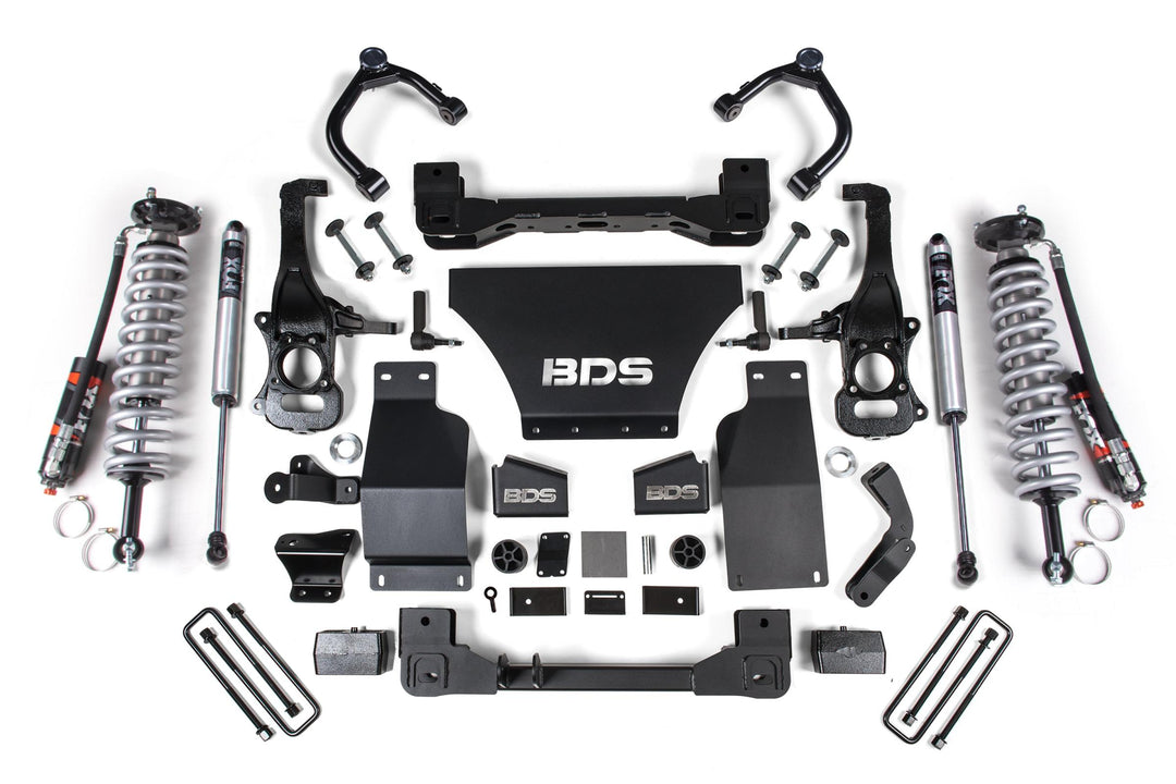 2.5 Inch Lift Kit FOX 2.0 Performance Coil-Over Chevy Trail Boss or GMC AT4 1500 19-24 4WD Gas BDS1804FPE