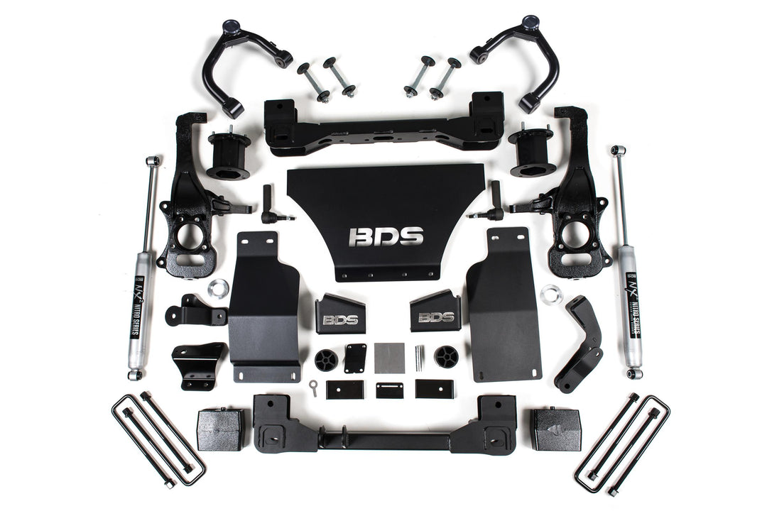 4 Inch Lift Kit Chevy Trail Boss or GMC AT4 1500 19-24 4WD Gas Fox 2.0 Performance Shocks BDS1805FS