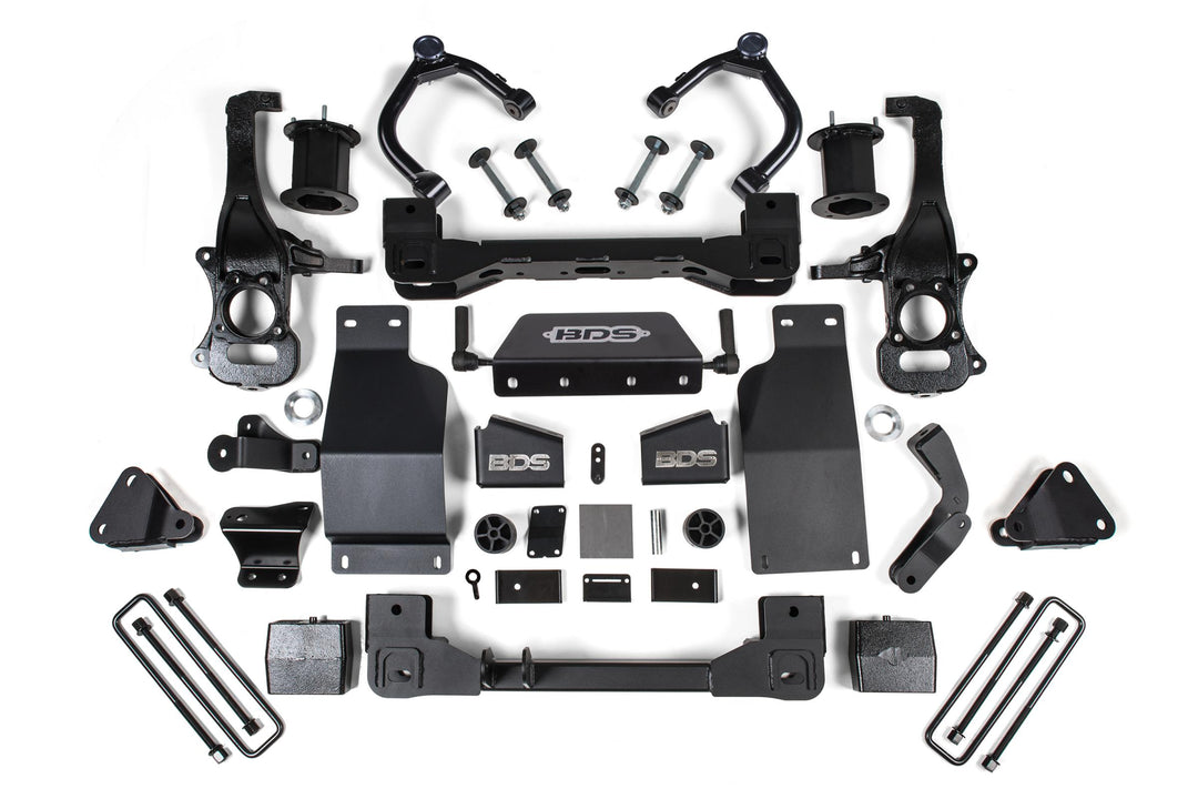 6 Inch Lift Kit Adaptive Ride Control Only Chevy Silverado High Country or GMC Denali 1500 19-24 4WD Diesel BDS1811H