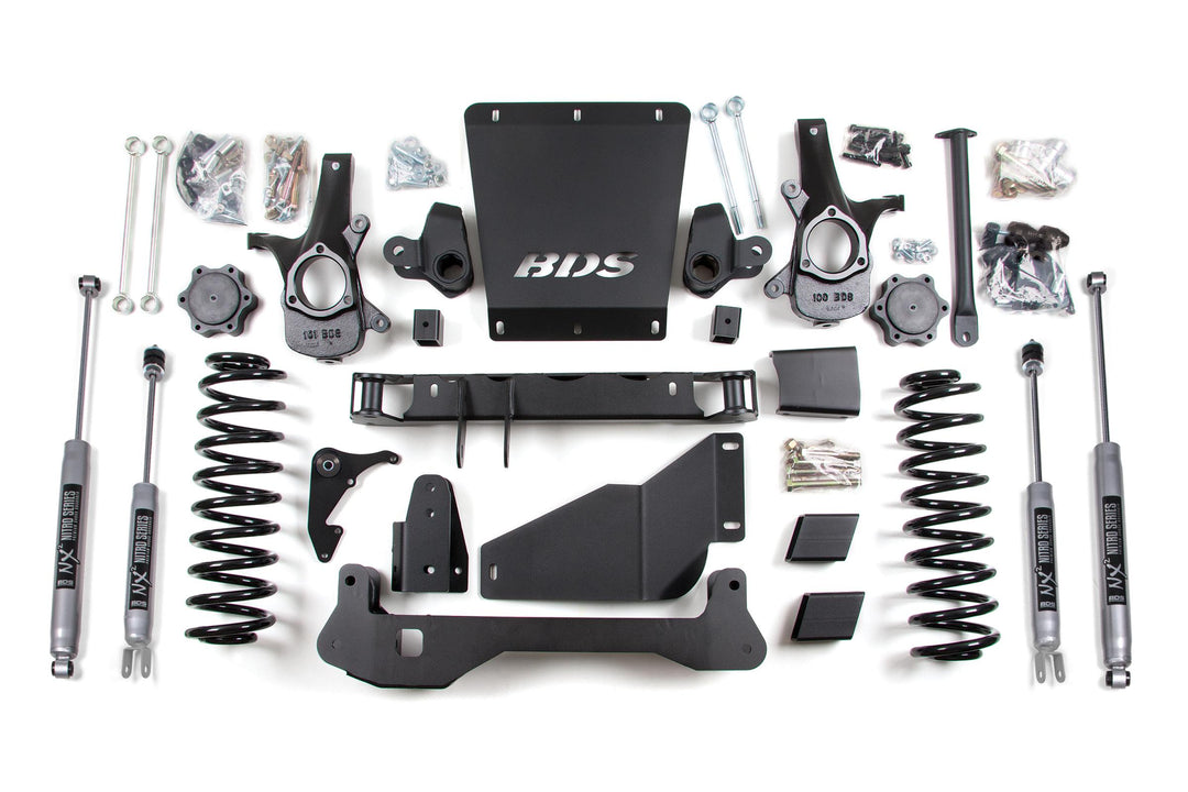 6 Inch Lift Kit Chevy/GMC Avalanche Surburban Tahoe or Yukon 1500 00-06 4WD Auto Ride Equipped BDS1816H