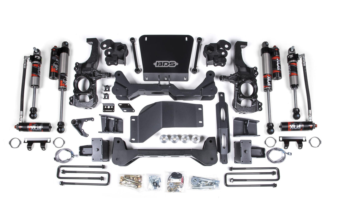 6.5 Inch Lift Kit FOX Performance Elite Silverado/Sierra 2500HD/3500HD 20-24 4WD 6 Inch Block Kit With Overload BDS1825FPE