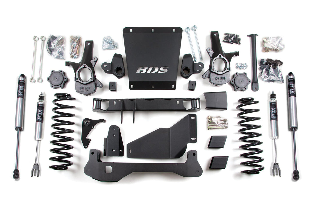 6 Inch Lift Kit Chevy/GMC Avalanche Surburban Tahoe or Yukon 1500 00-06 4WD Fox 2.0 Performance BDS183FS