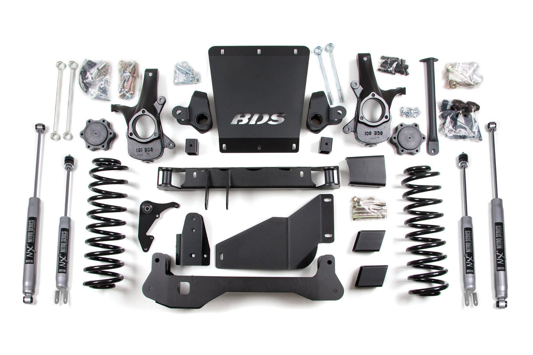 6 Inch Lift Kit Chevy/GMC Avalanche Surburban Tahoe or Yukon 1500 00-06 4WD NX2 Nitro BDS183H