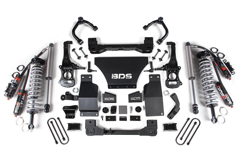 25-Up Chevy TB/GMC AT4 1500 4WD 2.5 Inch Suspension Lift Kit 3.0 Diesel / 2.7 Gas 1 Inch Rear Block -Fox 2.5 PES C/O...