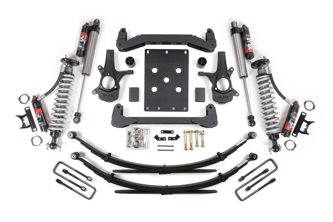 4 Inch Lift Kit FOX 2.5 Performance Elite Leaf Spring Coil-Over 07-13 Silverado/Sierra 1500 2WD BDS Suspension