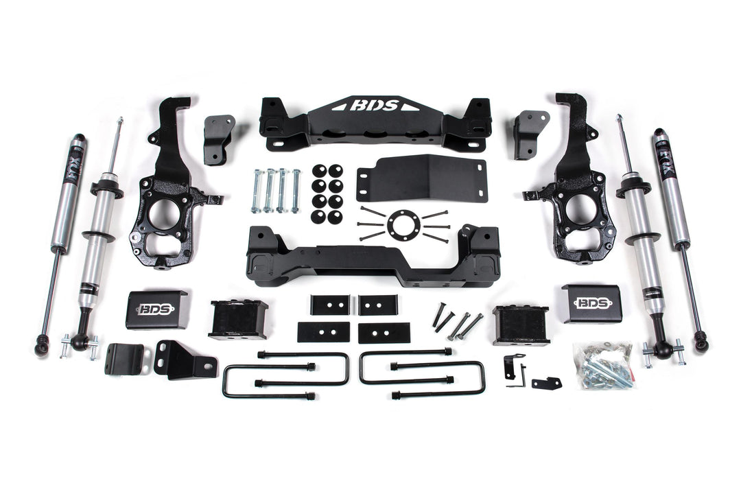 6 Inch Lift Kit FOX 2.0 Strut Ford F150 21-25 4WD 3 Inch Block Kit BDS1900FSR