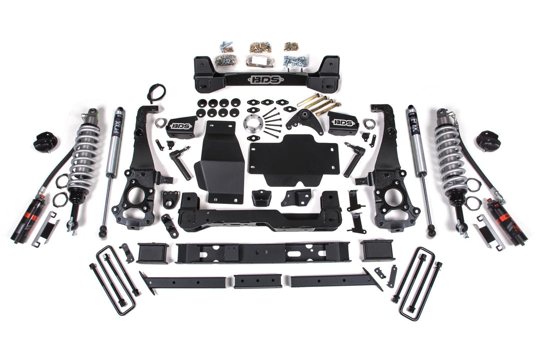 6 Inch Lift Kit FOX 2.5 Coil-Over Ford Ranger 19-23 4WD Cast Steel Knuckle Fox 2.5 Performance Shocks BDS1907FDSC