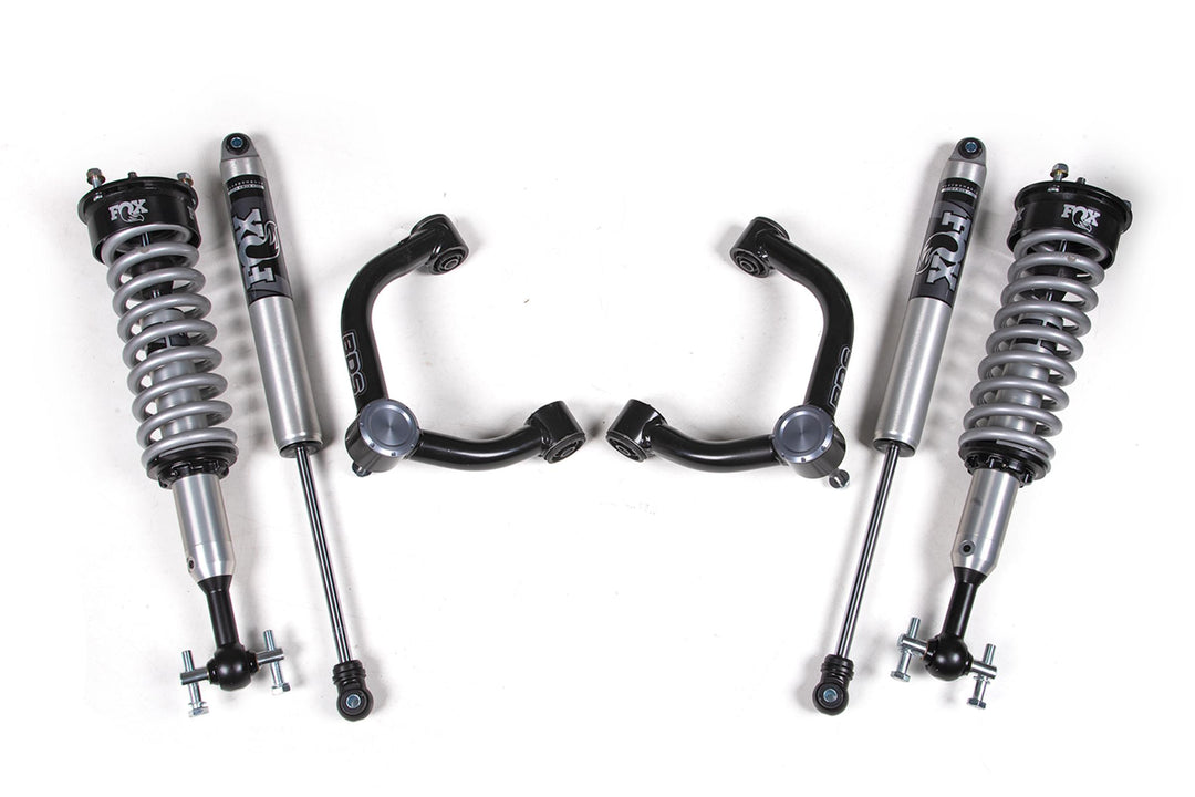 2 Inch Leveling Kit FOX 2.0 Coil-Over Ford F150 21-24 4WD With UCA Headlight Sensor BDS1913FSL