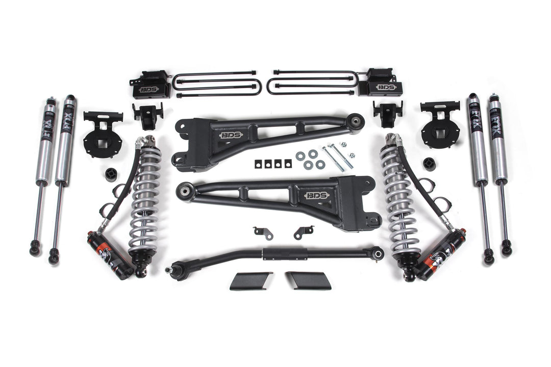 2.5 Inch Lift Kit w/ Radius Arm FOX 2.5 Performance Elite Coil-Over Conversion Ford F450 Super Duty 20-22 4WD BDS1915FPE