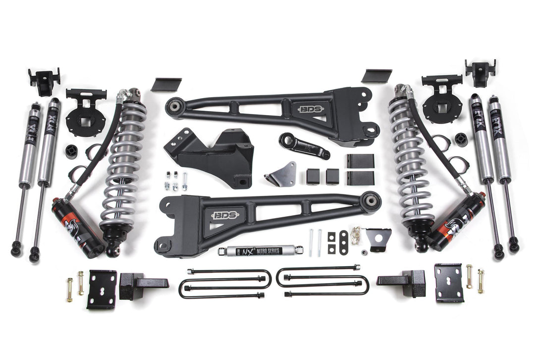 6 Inch Lift Kit w/ Radius Arm FOX 2.5 Performance Elite Coil-Over Conversion Ford F250/F350 Super Duty 08-10 4WD Diesel Leaf Springs BDS1955FPE