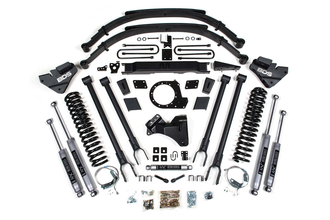 9 Inch Lift Kit w/ 4-Link Ford F250/F350 Super Duty 20-22 4WD Diesel With NX2 Nitro Shocks BDS1959H