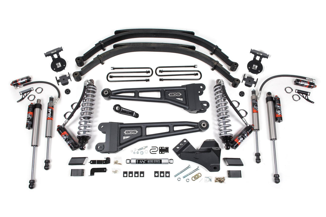 4 Inch Lift Kit w/ Radius Arm FOX 2.5 Performance Elite Coil-Over Conversion Ford F250/F350 Super Duty 17-19 4WD Diesel Leaf Springs FOX 2.5 Performance Elite BDS1970FPE