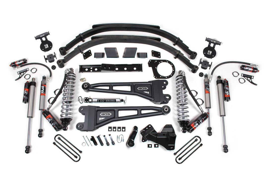 7 Inch Lift Kit w/ Radius Arm FOX 2.5 Performance Elite Coil-Over Conversion Ford F250/F350 Super Duty 20-22 4WD Diesel BDS1981FPE