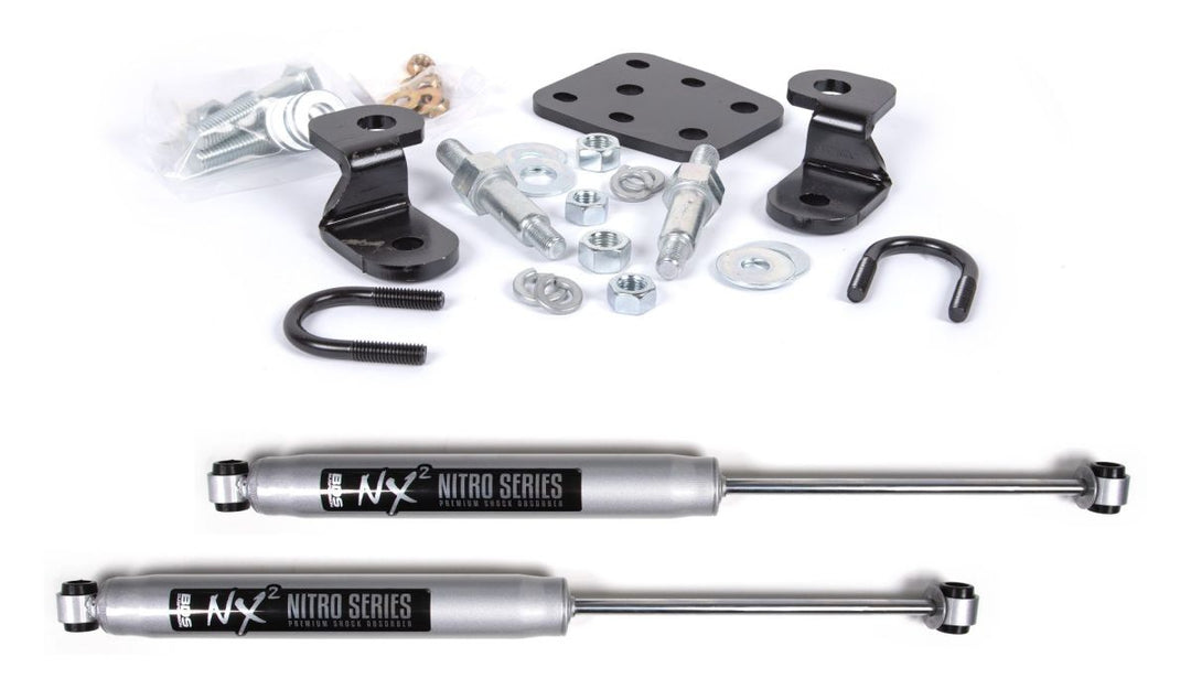 Dual Steering Stabilizer Kit w/ NX2 Shocks Silverado/Sierra 2500HD 01-10 & SUV 2500 01-06 4WD BDS2005DH