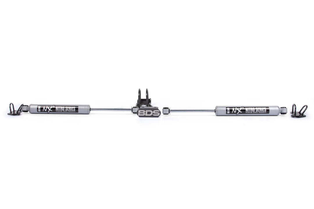 Dual Steering Stabilizer Kit w/ NX2 Shocks Silverado/Sierra Truck 73-87 and SUV 69-91 4WD With OE Stabilizer BDS2009DH