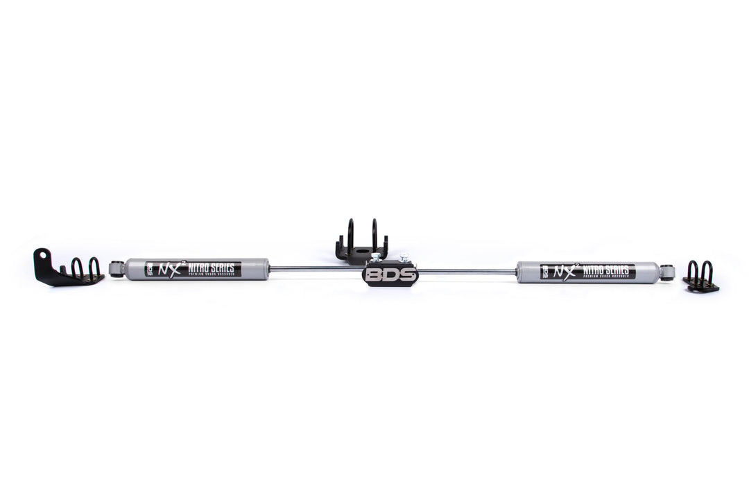 Dual Steering Stabilizer Kit w/ NX2 Shocks Dodge Ram 1500 94-01 and 2500/3500 Y-Style 94-08 4WD BDS2013DH