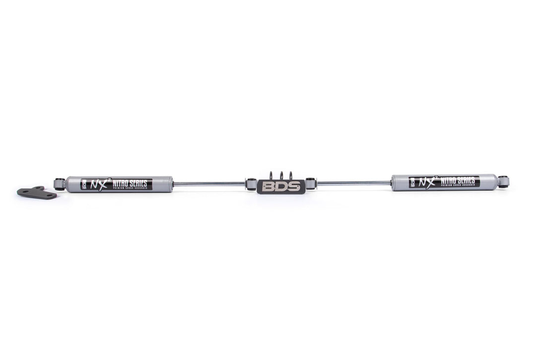 Dual Steering Stabilizer Kit w/ NX2 Shocks Ford F250/F350 Super Duty 99-04 4WD BDS2025DH