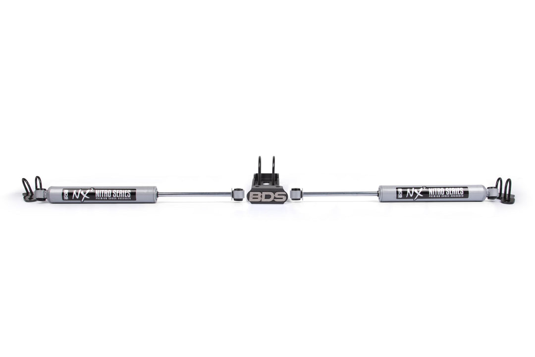 Dual Steering Stabilizer Kit w/ NX2 Shocks Jeep Wrangler JK 07-18 BDS2027DH