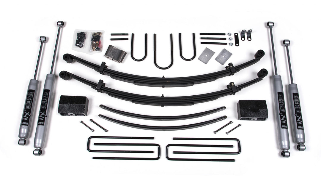 5 Inch Lift Kit Dodge W100/150 and W200/250 74-93 4WD Fox 2.0 Performance Shocks BDS202FS